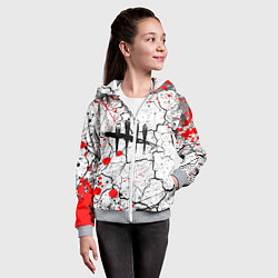 Толстовка на молнии детская DEAD BY DAYLIGHT, цвет: 3D-меланж — фото 2