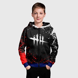 Толстовка на молнии детская DEAD BY DAYLIGHT, цвет: 3D-синий — фото 2