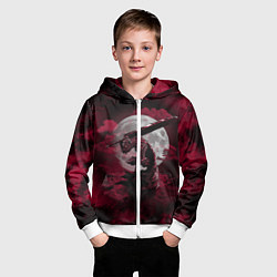 Толстовка на молнии детская BERSERK, цвет: 3D-белый — фото 2