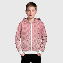 Толстовка на молнии детская NEZUKO KAMADO, цвет: 3D-белый — фото 2