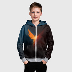 Толстовка на молнии детская The Division 2, цвет: 3D-меланж — фото 2