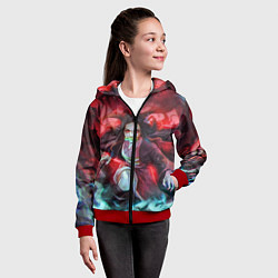 Толстовка на молнии детская KIMETSU NO YAIBA, цвет: 3D-красный — фото 2