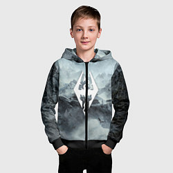 Толстовка на молнии детская THE ELDER SCROLLS, цвет: 3D-черный — фото 2