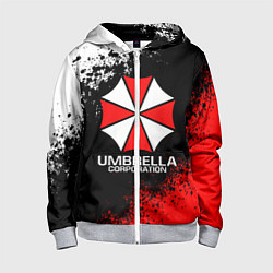 Толстовка на молнии детская RESIDENT EVIL UMBRELLA, цвет: 3D-меланж