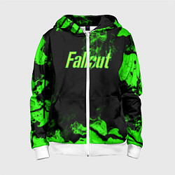 Толстовка на молнии детская FALLOUT, цвет: 3D-белый