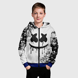 Толстовка на молнии детская Marshmello, цвет: 3D-синий — фото 2