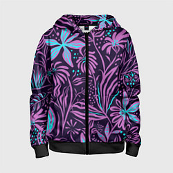 Детская толстовка на молнии Цветы