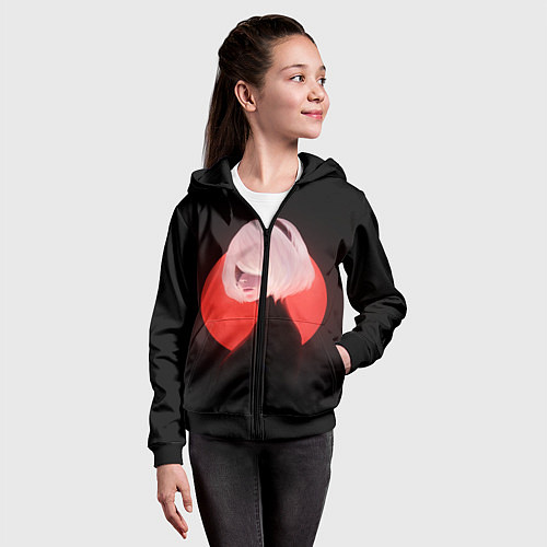 Детская толстовка на молнии 2b Nier Black / 3D-Черный – фото 4