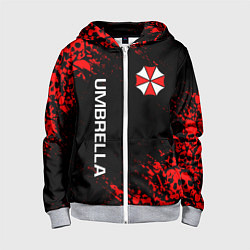 Толстовка на молнии детская UMBRELLA CORP, цвет: 3D-меланж