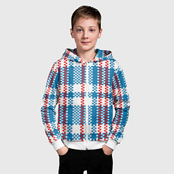 Толстовка на молнии детская Челнок, цвет: 3D-белый — фото 2