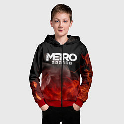 Толстовка на молнии детская METRO EXODUS, цвет: 3D-красный — фото 2
