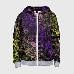 Толстовка на молнии детская Игры, цвет: 3D-меланж