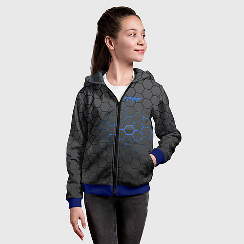 Детская толстовка на молнии Crysis / 3D-Синий – фото 4