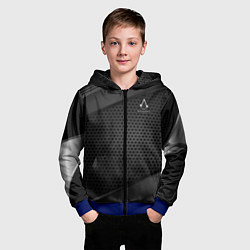 Толстовка на молнии детская Assassins Creed, цвет: 3D-синий — фото 2