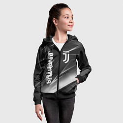Толстовка на молнии детская JUVENTUS, цвет: 3D-черный — фото 2