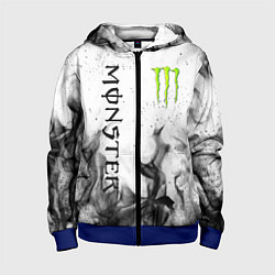 Толстовка на молнии детская MONSTER ENERGY, цвет: 3D-синий