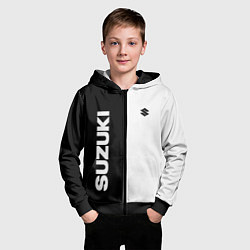 Толстовка на молнии детская Suzuki Z, цвет: 3D-черный — фото 2