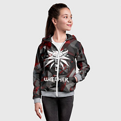 Толстовка на молнии детская The Witcher, цвет: 3D-меланж — фото 2