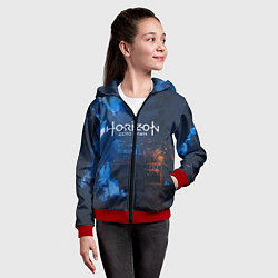 Толстовка на молнии детская HORIZON ZERO DAWN, цвет: 3D-красный — фото 2