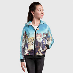 Толстовка на молнии детская FAIRY TAIL ХВОСТ ФЕИ, цвет: 3D-черный — фото 2