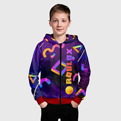 Толстовка на молнии детская Roblox, цвет: 3D-красный — фото 2