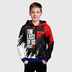 Толстовка на молнии детская THE LAST OF US II, цвет: 3D-синий — фото 2