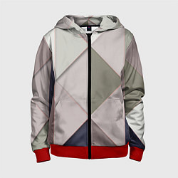 Детская толстовка на молнии Треугольники