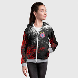 Толстовка на молнии детская BAYERN MUNCHEN, цвет: 3D-меланж — фото 2