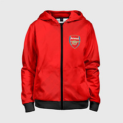 Толстовка на молнии детская ARSENAL, цвет: 3D-черный