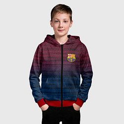 Толстовка на молнии детская BARSELONA, цвет: 3D-красный — фото 2
