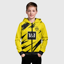 Толстовка на молнии детская Reus Borussia Dortmund 20-21, цвет: 3D-черный — фото 2