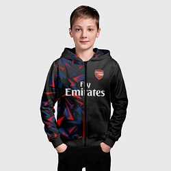 Толстовка на молнии детская ARSENAL UNIFORM 2020, цвет: 3D-черный — фото 2