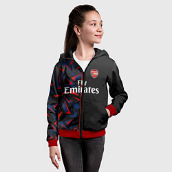 Толстовка на молнии детская ARSENAL UNIFORM 2020, цвет: 3D-красный — фото 2
