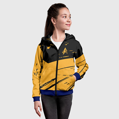 Детская толстовка на молнии Star Trek / 3D-Синий – фото 4