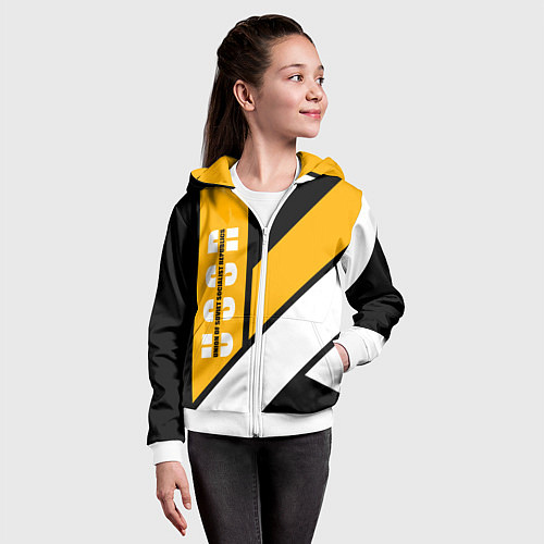 Детская толстовка на молнии Union of Soviet Socialist Republics / 3D-Белый – фото 4