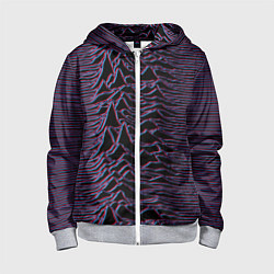 Детская толстовка на молнии Joy Division Glitch