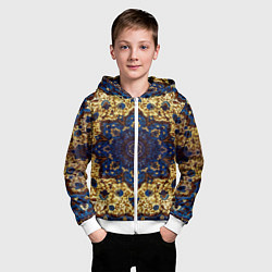 Толстовка на молнии детская Золотой ковер, цвет: 3D-белый — фото 2