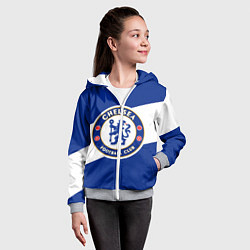 Толстовка на молнии детская Chelsea SPORT, цвет: 3D-меланж — фото 2