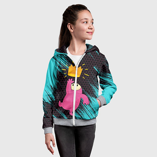 Детская толстовка на молнии ФОЛЛ ГАЙС / 3D-Меланж – фото 4
