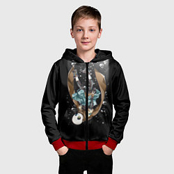 Толстовка на молнии детская UNDERTALE, цвет: 3D-красный — фото 2