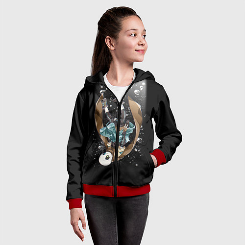Детская толстовка на молнии UNDERTALE / 3D-Красный – фото 4