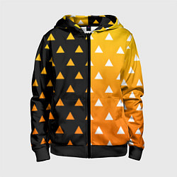 Толстовка на молнии детская ZENITSU ЗЕНИТСУ КИМОНО, цвет: 3D-черный