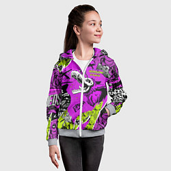 Толстовка на молнии детская Watch Dogs: Legion, цвет: 3D-меланж — фото 2