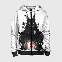 Толстовка на молнии детская Красная шапочка, цвет: 3D-черный