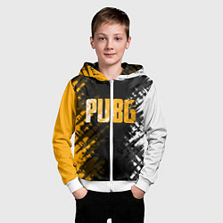 Толстовка на молнии детская PUBG, цвет: 3D-белый — фото 2