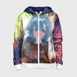 Толстовка на молнии детская Rem Slayer, цвет: 3D-белый