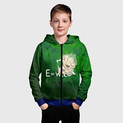 Толстовка на молнии детская Доктор Стоун, цвет: 3D-синий — фото 2