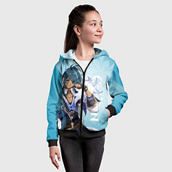 Толстовка на молнии детская GENSHIN IMPACT, КЭЙА, цвет: 3D-черный — фото 2