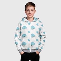 Толстовка на молнии детская Genshin Impact, цвет: 3D-меланж — фото 2
