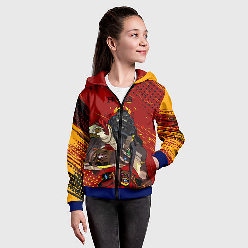 Детская толстовка на молнии Hades - Аид / 3D-Синий – фото 4